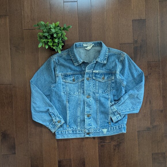 GUESS GEORGES MARCIANO VINTAGE 1980s DENIM JACKET - Picture 2 of 4